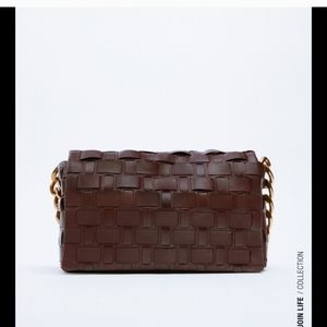Zara leather chain  bag